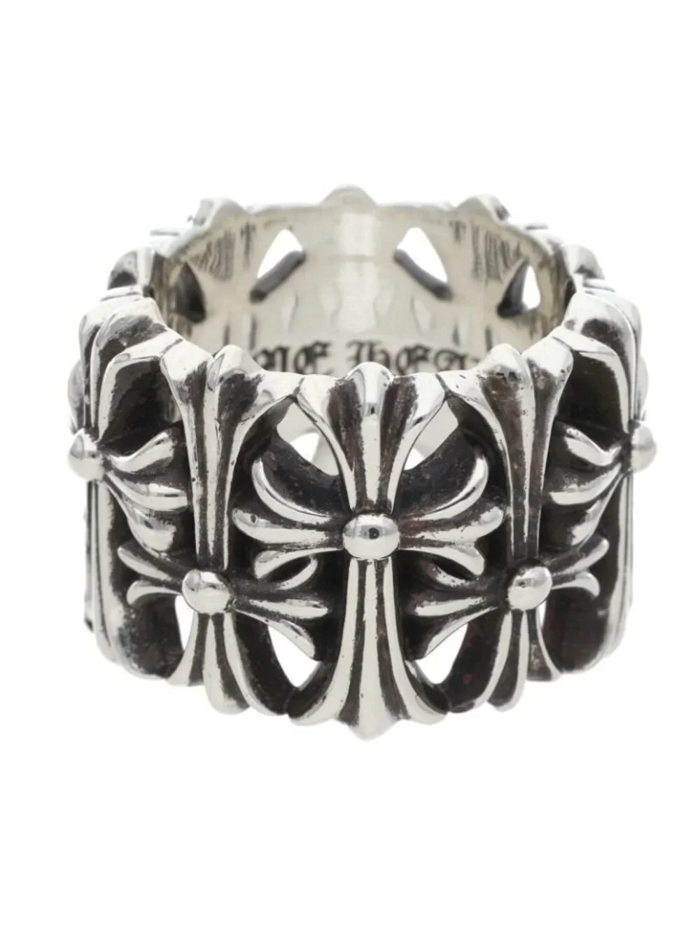 Chrome Hearts Cemetery Cross Silver Ring